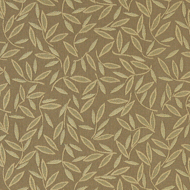 Beige Floral Leaf Residential And Contract Grade Upholstery Fabric By The Yard