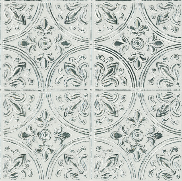 Chelsea Antique White Faux Metallic Tiles Traditional Wall And - Antique Style Wall Tiles Chelsea Antique White Faux Metallic Tiles Traditional Wall And - Antique Style Wall Tiles