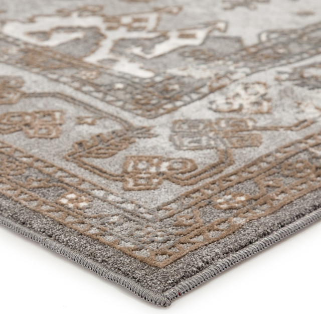 Jaipur Living Walsh Medallion Gray Tan Area Rug Contemporary Walsh Medallion Gray Tan Area Rug