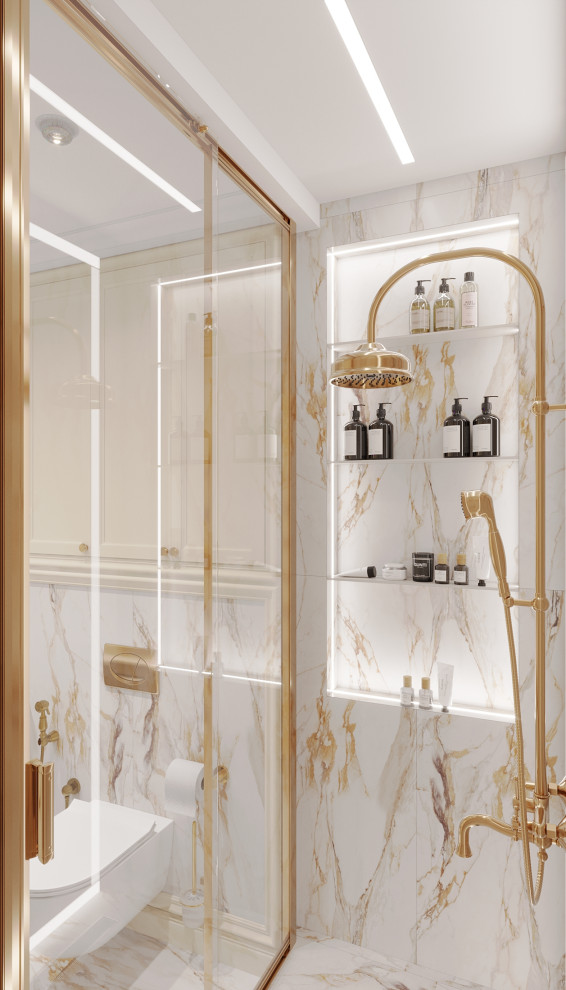 Интерьер 2-ух уровневой квартиры_ "АРОМАТ САДОВ"