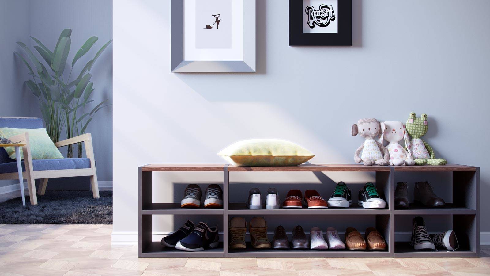 Wie praktisch sind eigentlich … offene Schuhregale?