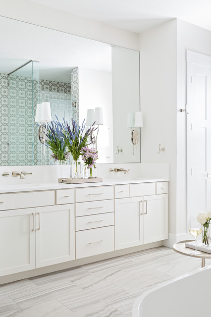 Refined Transitional transitional-bathroom
