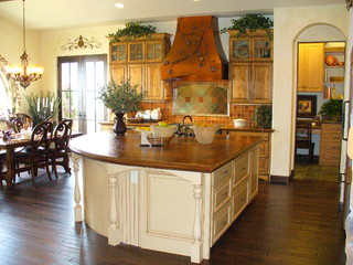 Beautiful Country Kitchen With Whimsical Accents - Rustic - Kitchen