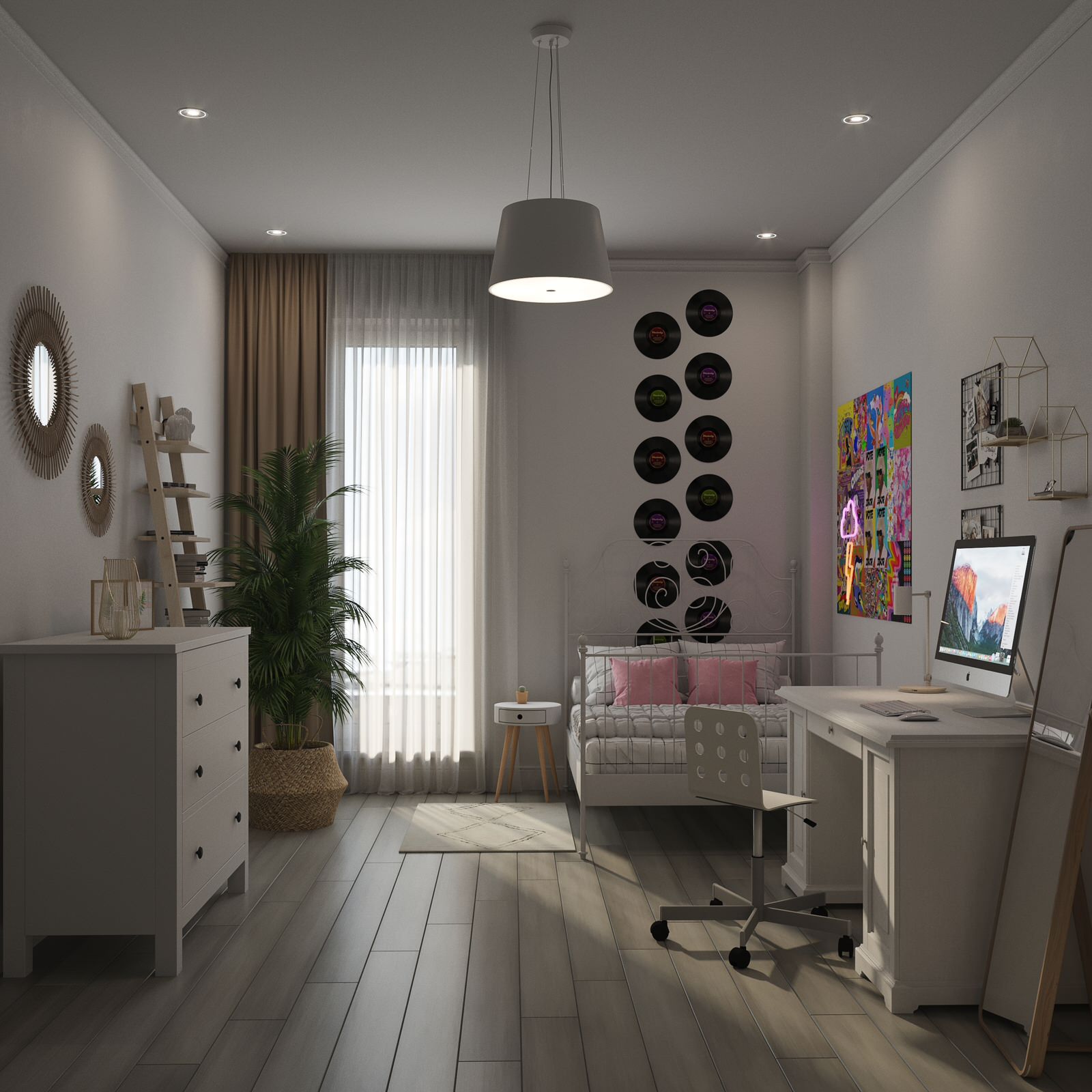 Комната девочки подростка