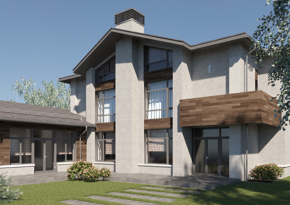 Жилой дом в поселке Слобода (экстерьер)