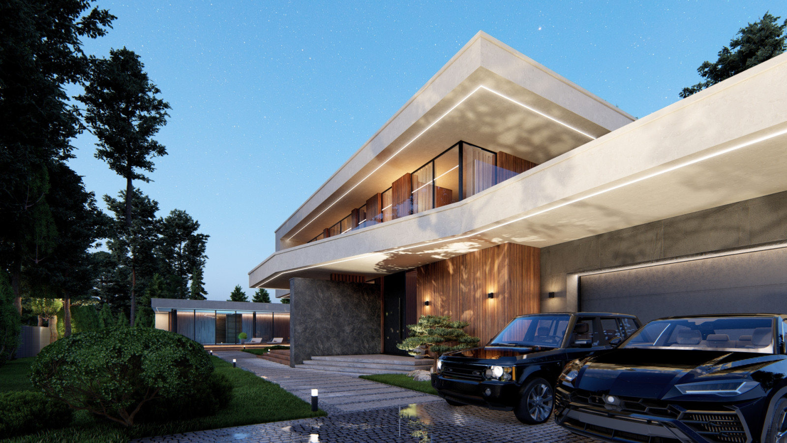 Современный загородный дом с СПА комплексом