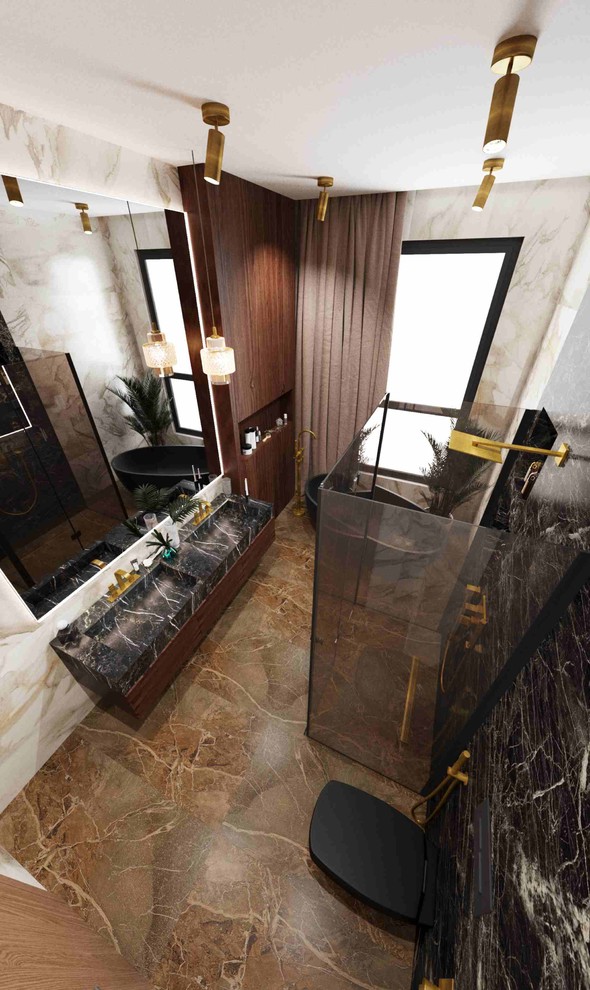 Ванная 2 этаж загородного дома