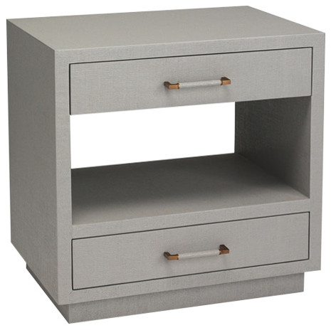 light gray nightstands