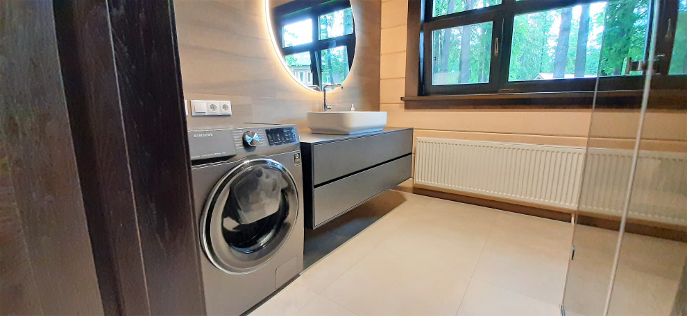 подвесные тумбы в ванной комнате