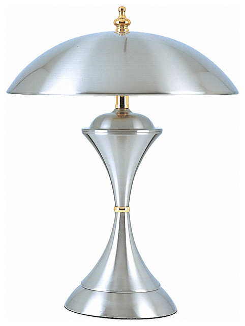 15 Tall Metal Touch Table Lamp Silver
