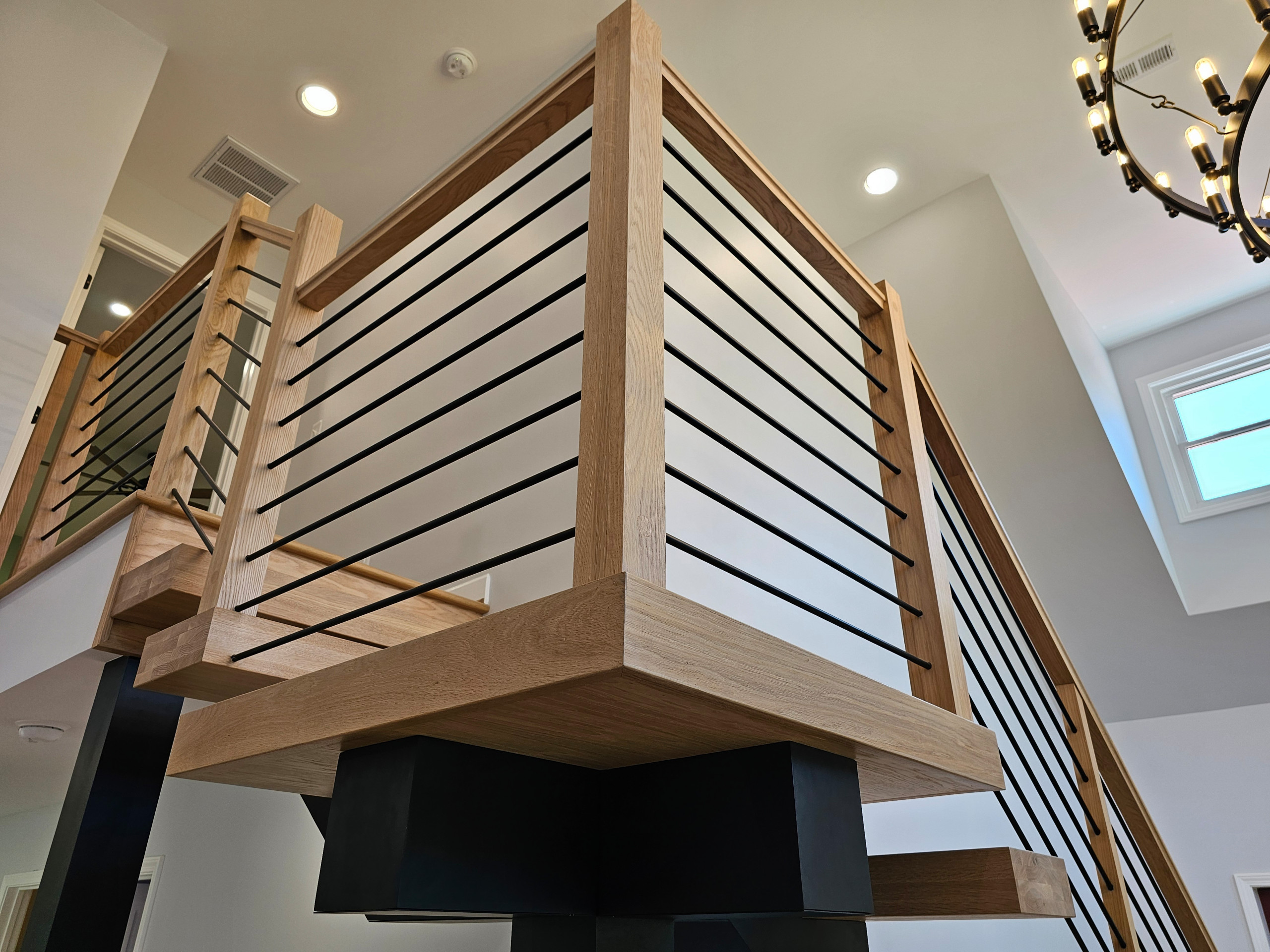 123_Modern Meets Rustic Farmhouse Staircase, Leesburg, VA 20175