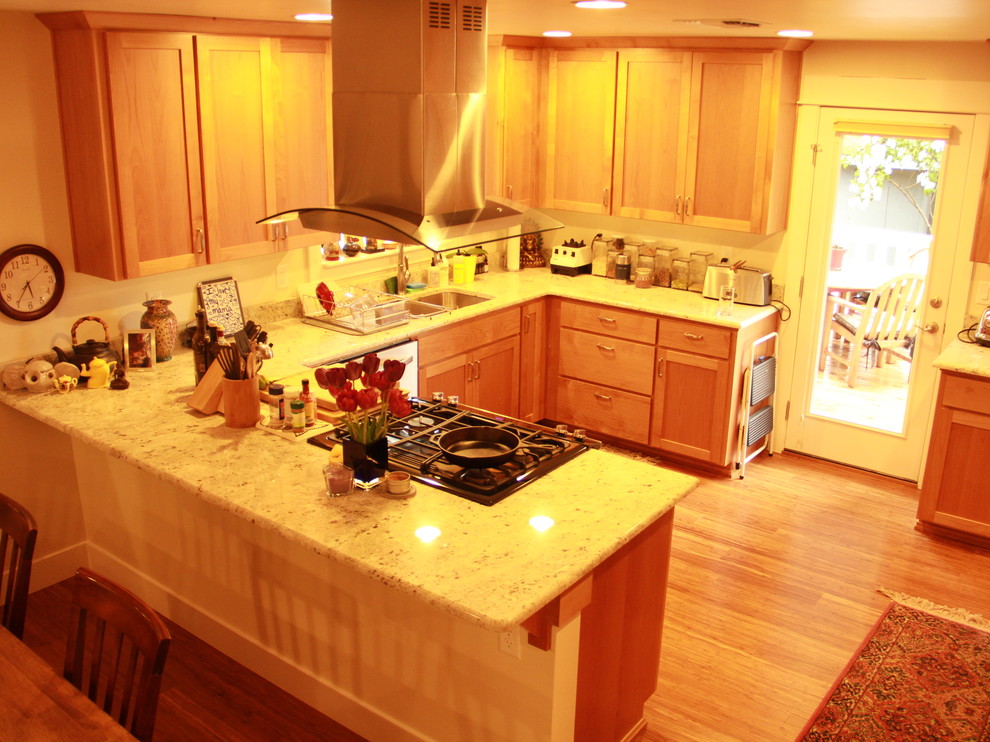 This is an example of a transitional kitchen in Other.