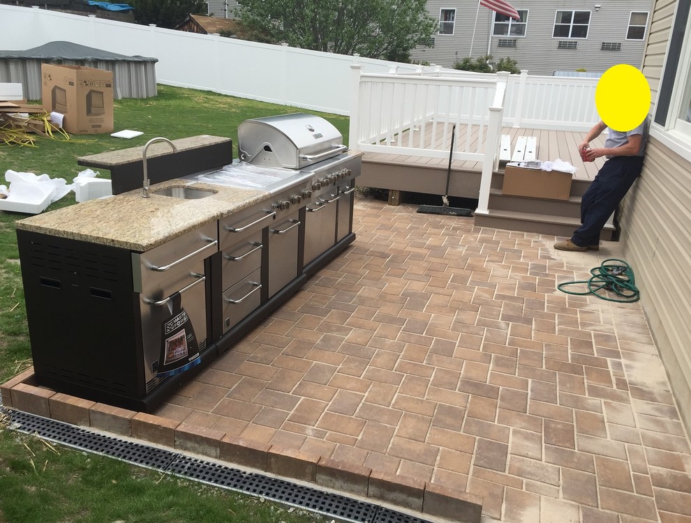 Need help.. Redo patio asis, raise patio, or extend deck?