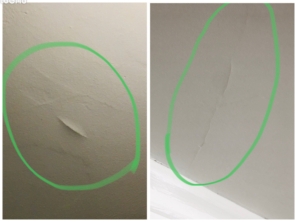 Why is new ceiling paint cracking?