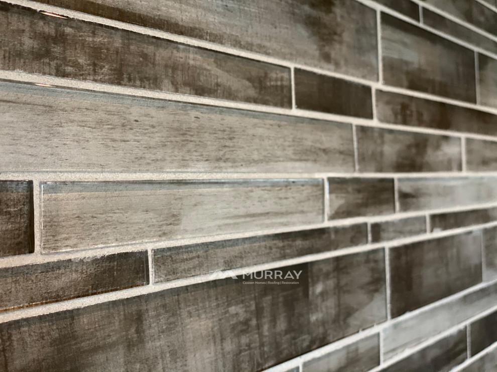 Inspiration for a rustic basement remodel in Omaha