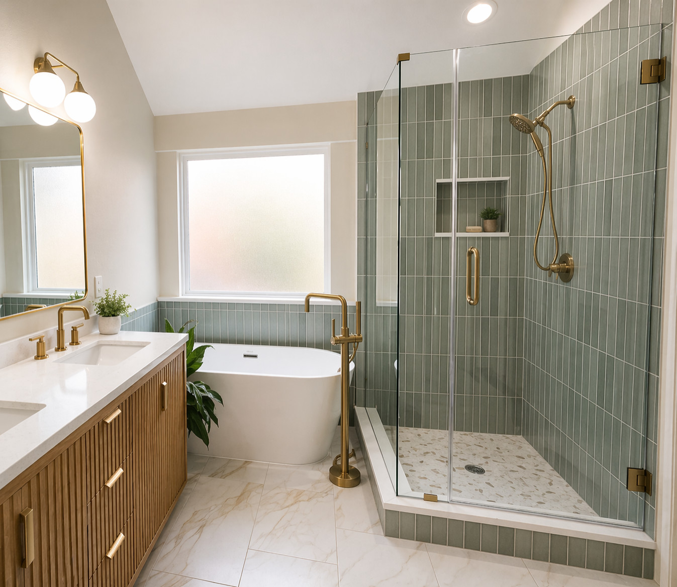 Frisco TX - Sarah Master Bathroom Full Remodeling