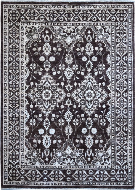 Hand-Knotted Area Rug, 5' x 6'10"