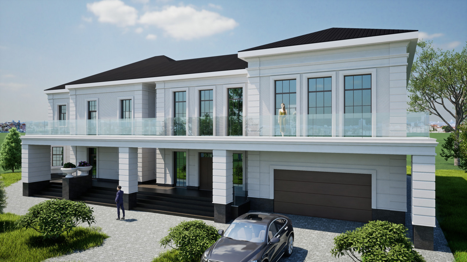 Индивидуальный жилой дом. Проект изделий из стеклофибробетона