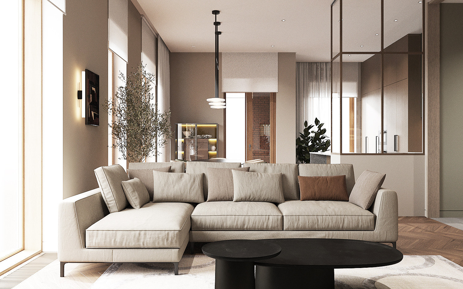 Вневременной интерьер с акцентными деталями