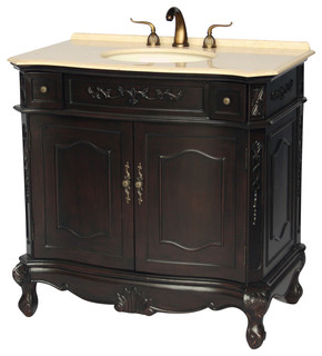 36" Antique-Style Single Sink Bathroom Vanity Model 1905-36ES BE ...