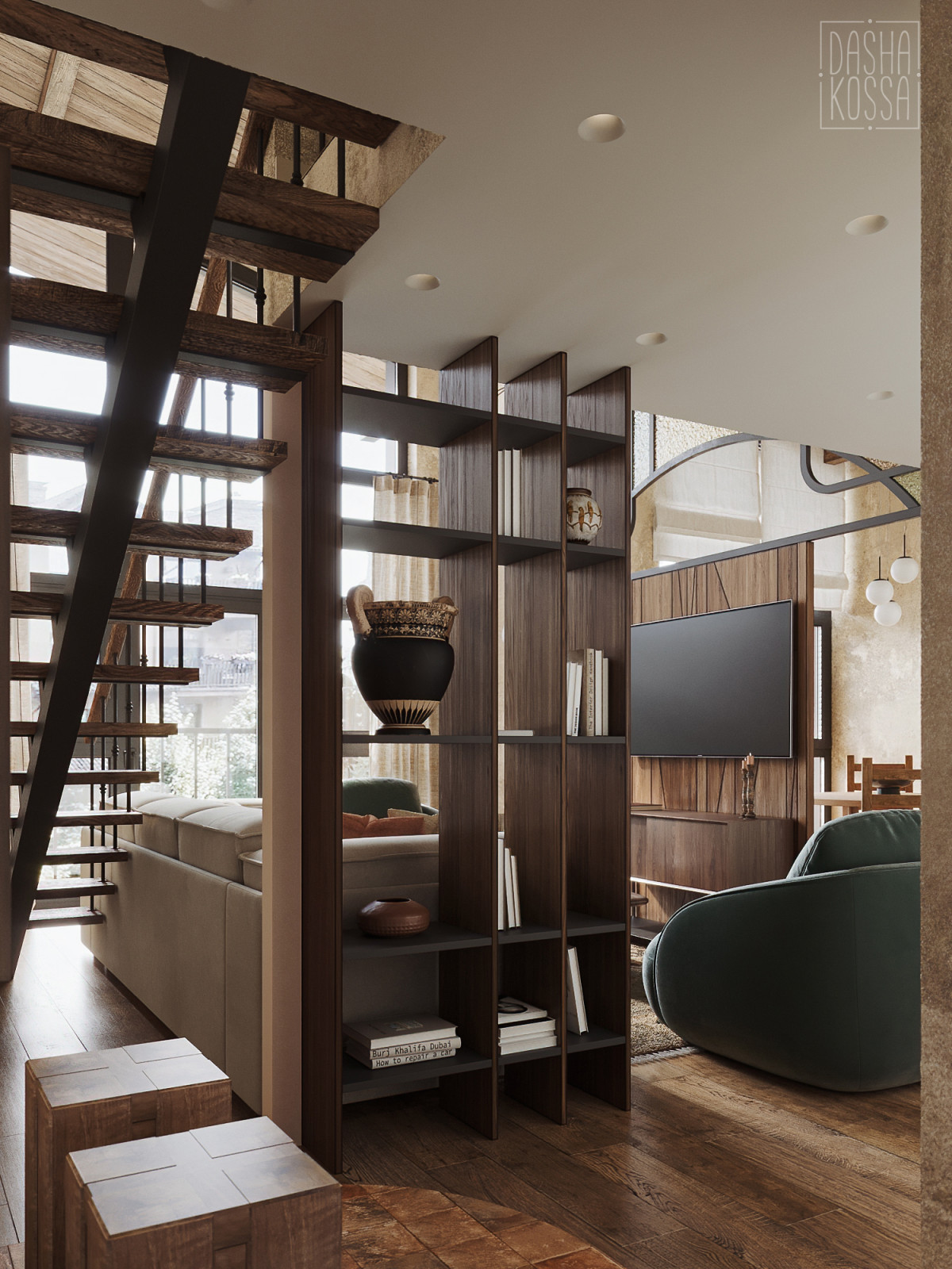 Fairy Wood. Двухуровневая квартира.