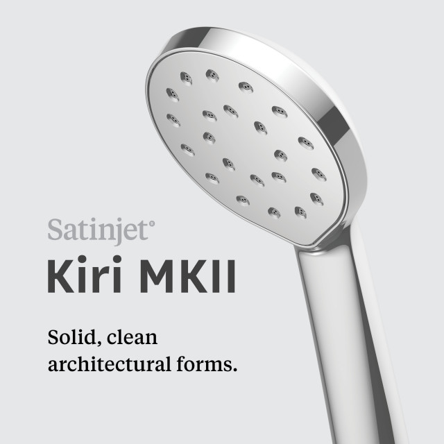 Methven Kiri MK2 Satinjet Soffione Doccia A Risparmio Idrico - 5,5 L/min, Cromato, Tecnologia A Doppio Getto, Resistente Al Calcare, Garanzia A Vita - 2