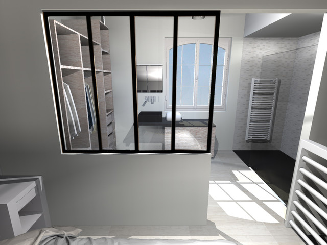 Flat 612 modern-badezimmer