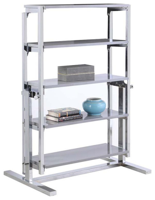 32 Convertible Bookshelf And Dining Table, 8473-Dt-Gry-Chm