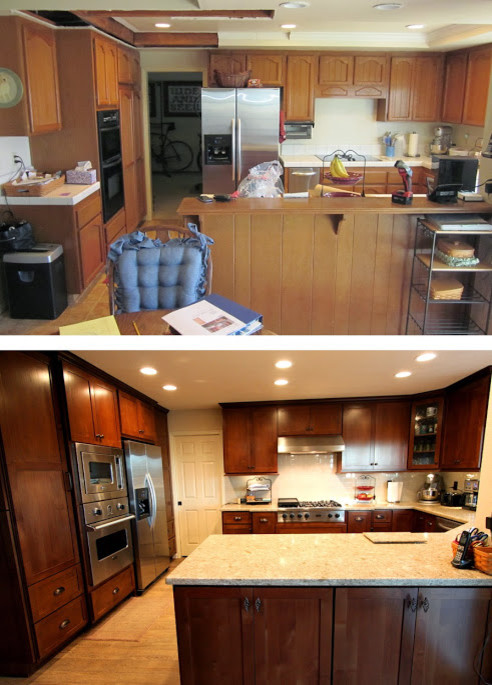 Cabinet Refacing - Refreshed Kitchen in Orange County