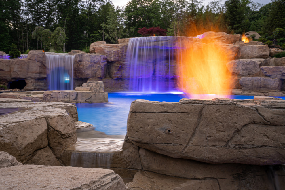 Pool - rustic pool idea