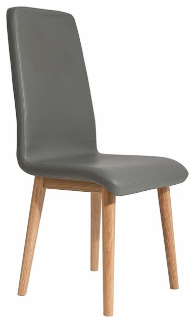 Contemporary Dining Chair Solid Oak Wood Faux Leather Upholstery Contemporary Dining Chair Solid Oak Wood Faux Leather Upholstery Chairs By Decor Love