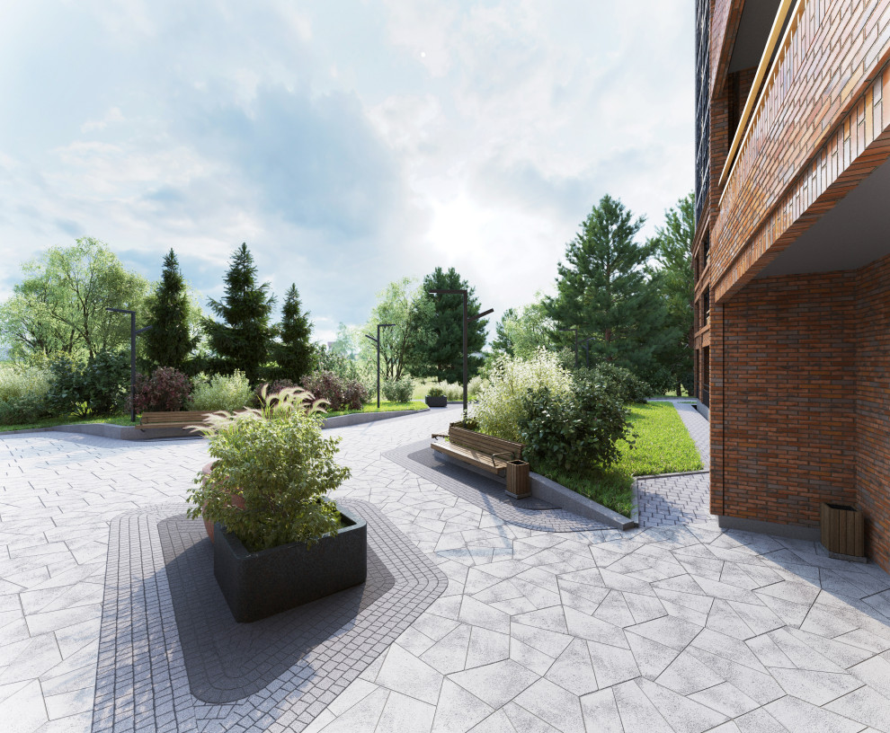 Благоустройство ЖК "НОРМАНДИЯ НЕМАН", СК "СТРИЖИ", Новосибирск