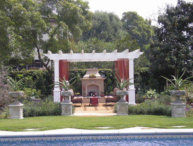 A Swimmer's View traditional-garden