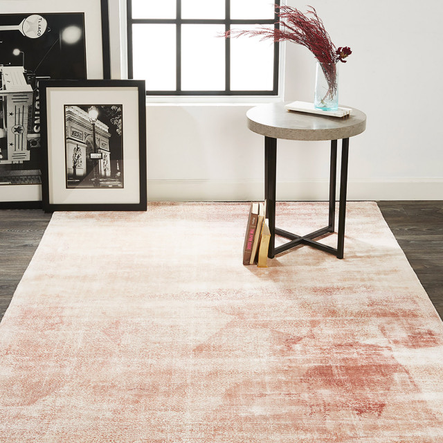 Weave & Wander Cashel Hand Woven Lustrous Viscose Rug, Quartz