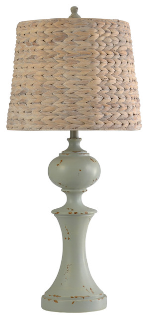woven table lamp
