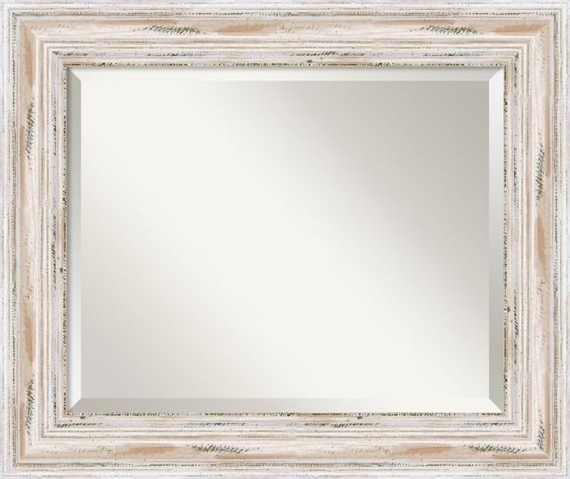 Wall Mirror Medium Alexandria White Wash Outer Size 21 X25 Wall Mirror Medium Alexandria White Wash Outer Size 21 X25 Farmhouse Mirrors By Amanti Art