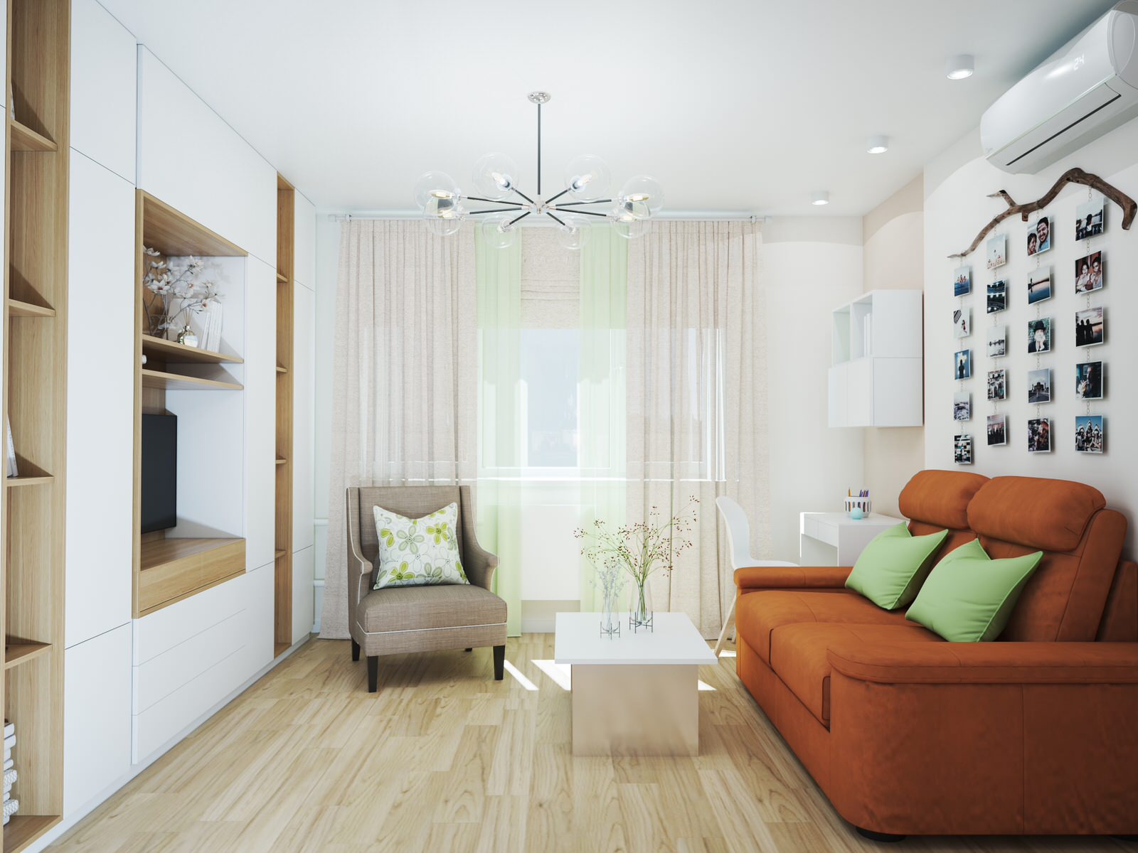 Солнечное утро в трёшке на Северо-Западе Москвы.