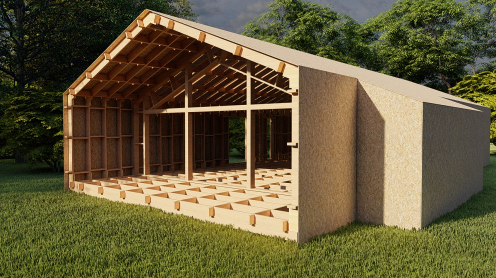 Дом у березы