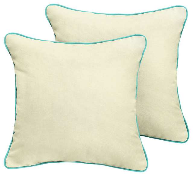 Fielding Sunbrella Outdoor Square Pillow Contemporary Outdoor