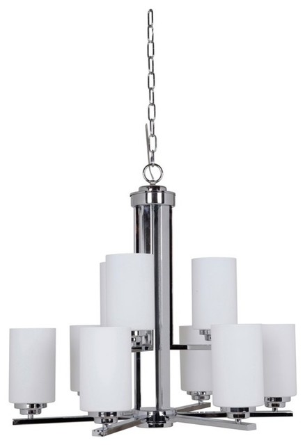 Jeremiah Lighting Albany 9 Light Chandelier Chrome Jeremiah Albany 9 Light Chandelier Chrome White Frosted Glass 39729 Ch