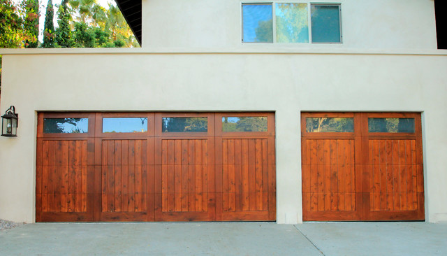 Craftsman Wood Garage Door Craftsman Garage San Diego By