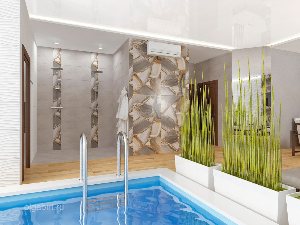 Бассейн в загородном доме