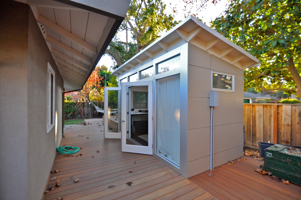 This is an example of a small modern detached studio in San Francisco.
