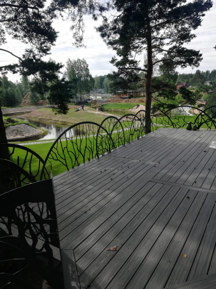 Террасы с дизайнерским решением системы ограждений