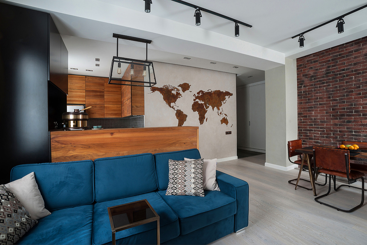 Реализованный проект (фото проекта Лофт для Путешественника)