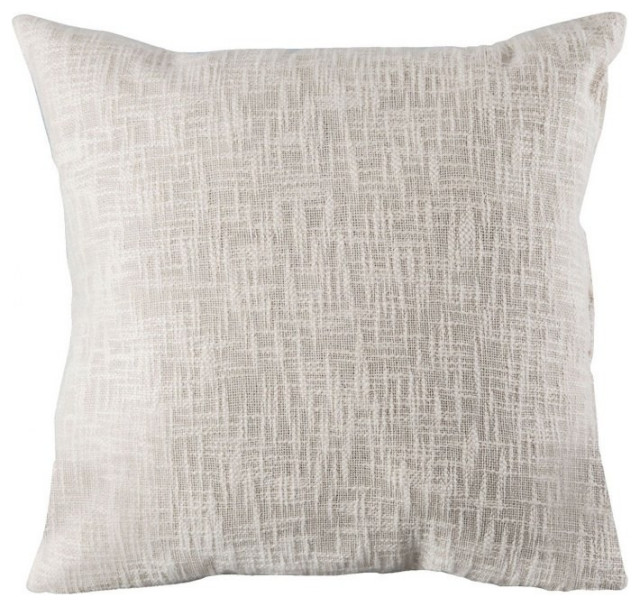 Cream and White Textured Pillow Cover 24x24inch Pillow Cover Only