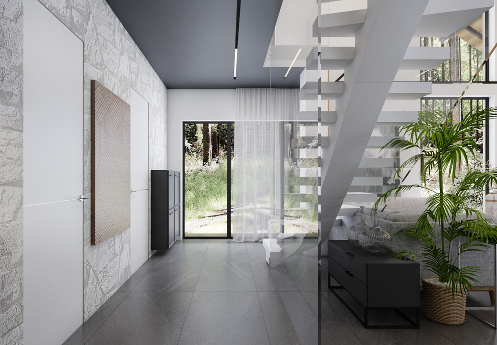 Проект загородного дома в лесу