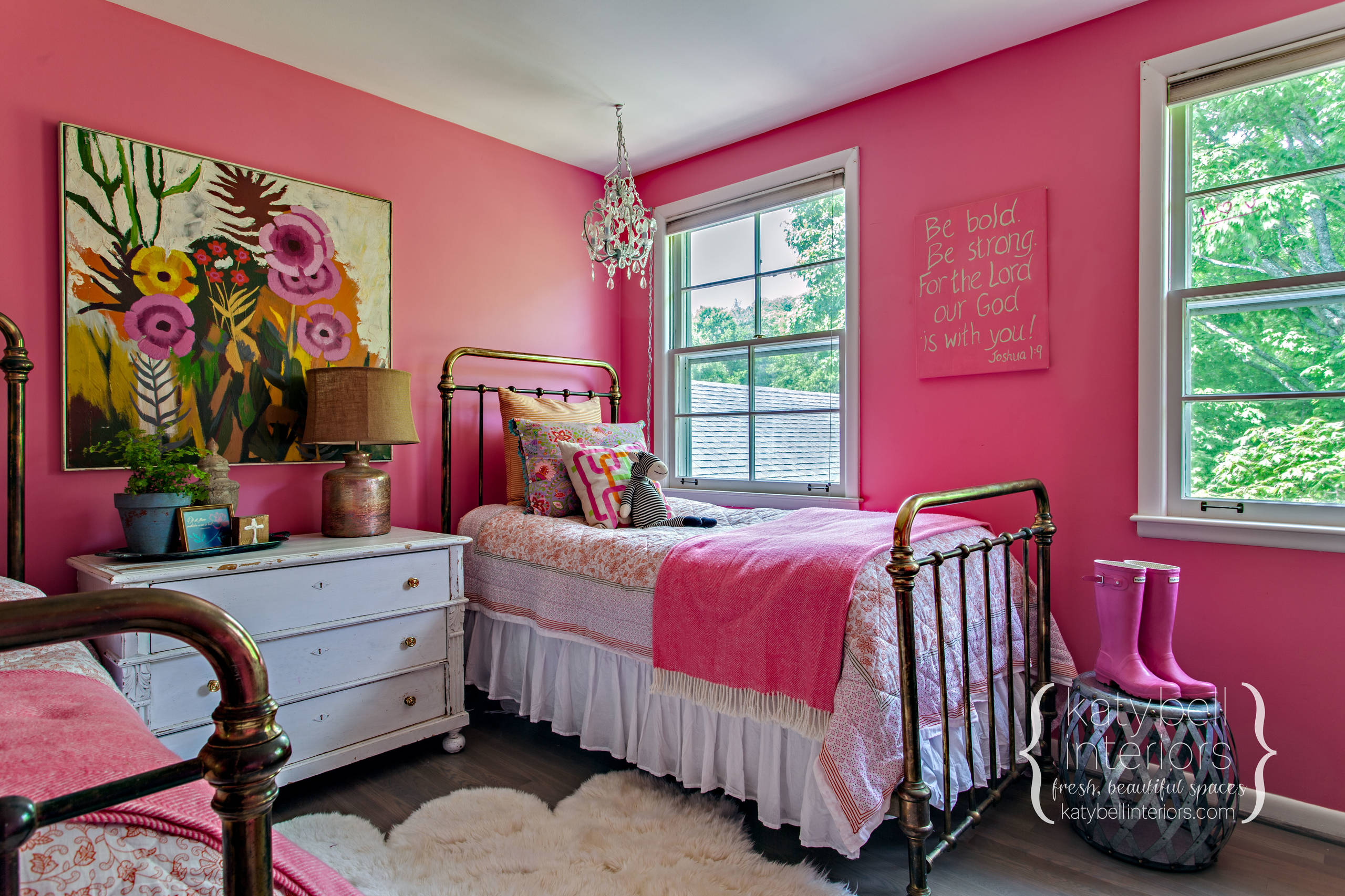 Happy Pink Girl's Bedroom