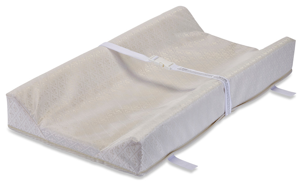 LA Baby 32" Contour Style Changing Pad With Organic Cotton Layer Contemporary Changing Table