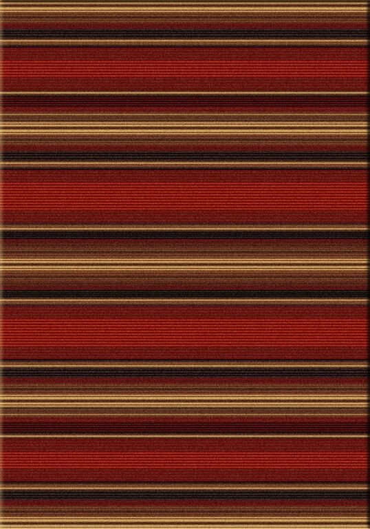 Santa Fe Stripe Rug, Red, 8'x11', Rectangle